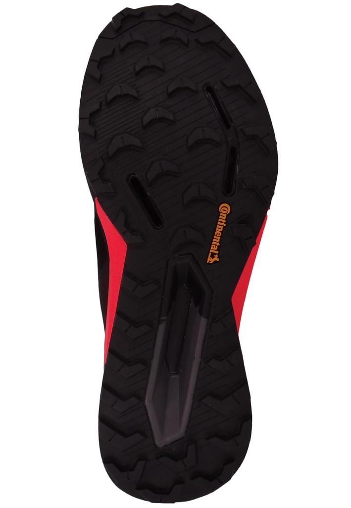Adidas Terrex Agravic Ultra Trail Running Shoes LSF71, Core Black/Grey Five/Solar Red (HR1080), Size 24.5 Cm