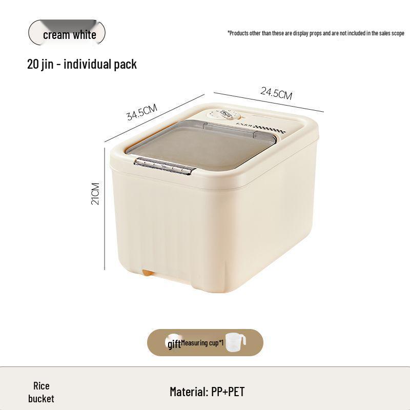 Sealed Insect-Proof Rice Storage Bin with Moisture Protection
