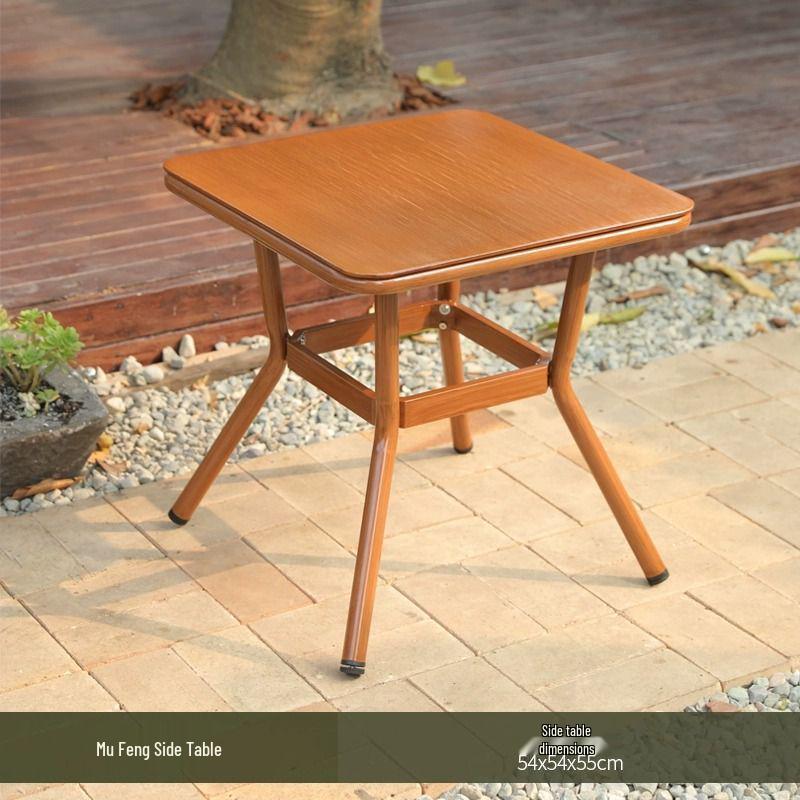 A1R Meiqi Outdoor Patio Rattan Balcony Furniture: Folding Table, Lounge, Sofa Chairs for Garden, Porch, or Courtyard.