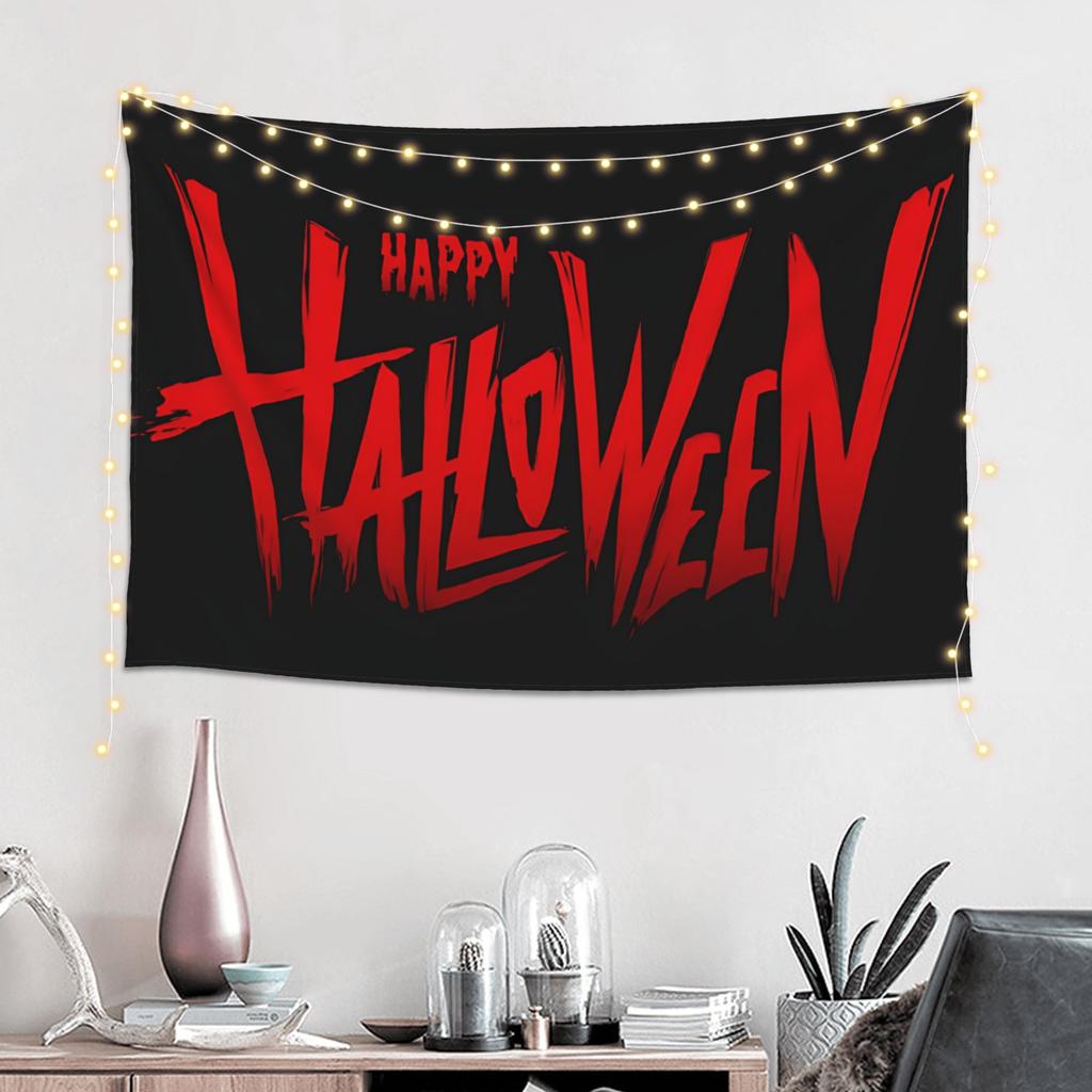 Halloween Girl Pumpkin Mountain Print Tapestry Wall Hanging Blanket Tapestry Home Decor Items Wall Decorations