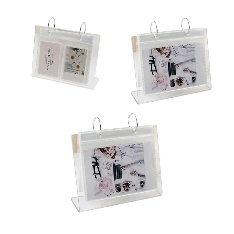Premium Vertical DIY Photo Album Large Capacity for Ideal for Displaying Photos Postcards Stylish Acrylic Desk Ornaments