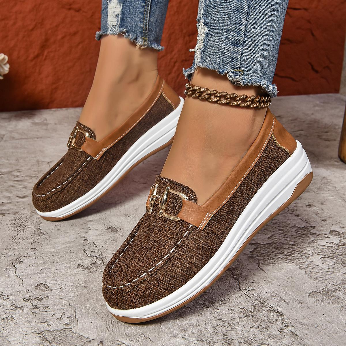 

Модные женские повседневные туфли Весна Осень Плоские лоферы Модные Нескользящие Мягкие Джинсовые Плоские Женские Кроссовки Дизайнерская Обувь Zapatos De Mujer 36 коричневый