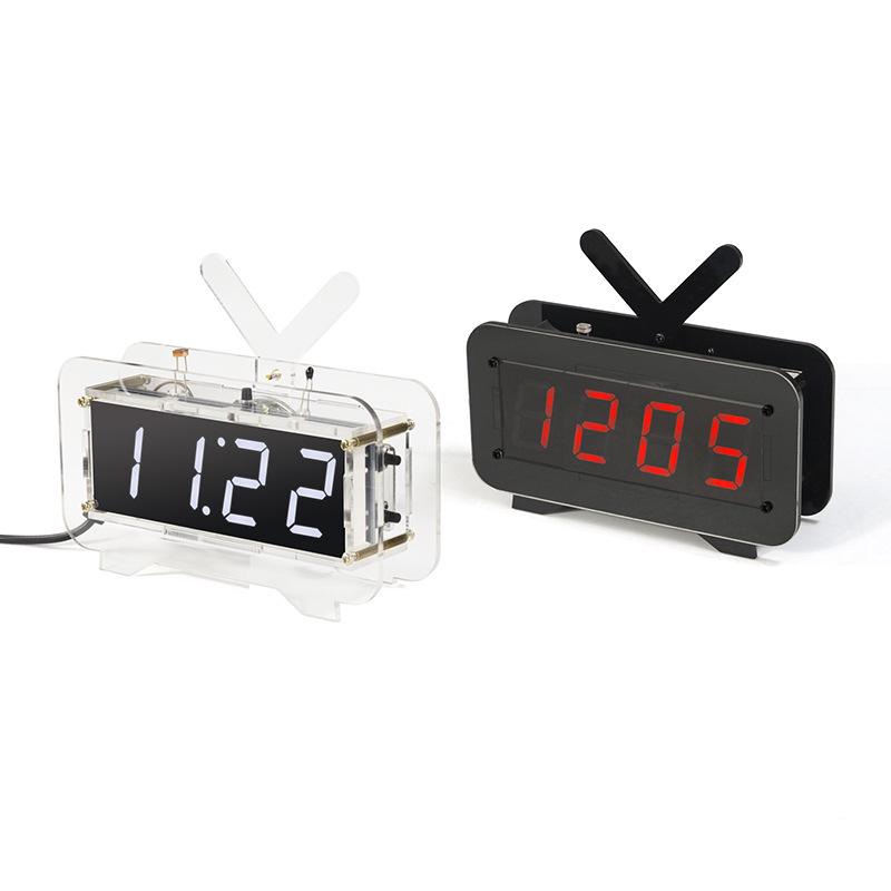 DIY LED Microcontroller Clock Kit: Build Your Own Digital Alarm Clock