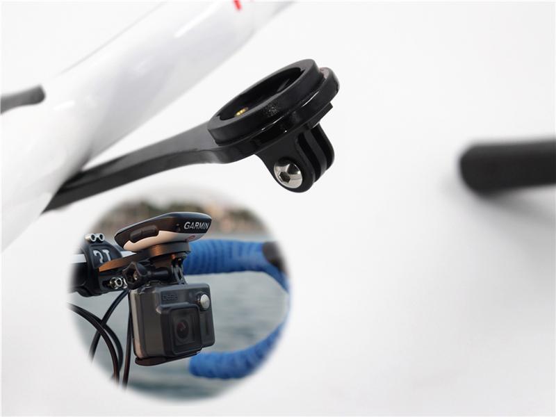 KOCEVLO Carbon Fiber Bicycle Road Bike Cycling MTB Computer Stopwatch Speedometer Mount Holder For Garmin Cateye Bryton Gopro