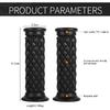 7/8" Motorcycle Hand Grips Antiskid Handlebar Rubber End Hand (Color : Black) Motorcycle Handlebar Grips 7/8 Dirt Bike Grips 22Mm