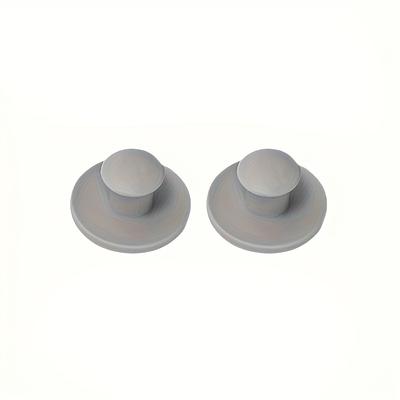 2 Maniglie Adesive per Mobili Senza Foratura - Acciaio Inossidabile e Plastica, Facile Installazione Peel & Stick per Cassetti, Ante di Mobili, Porte in Vetro