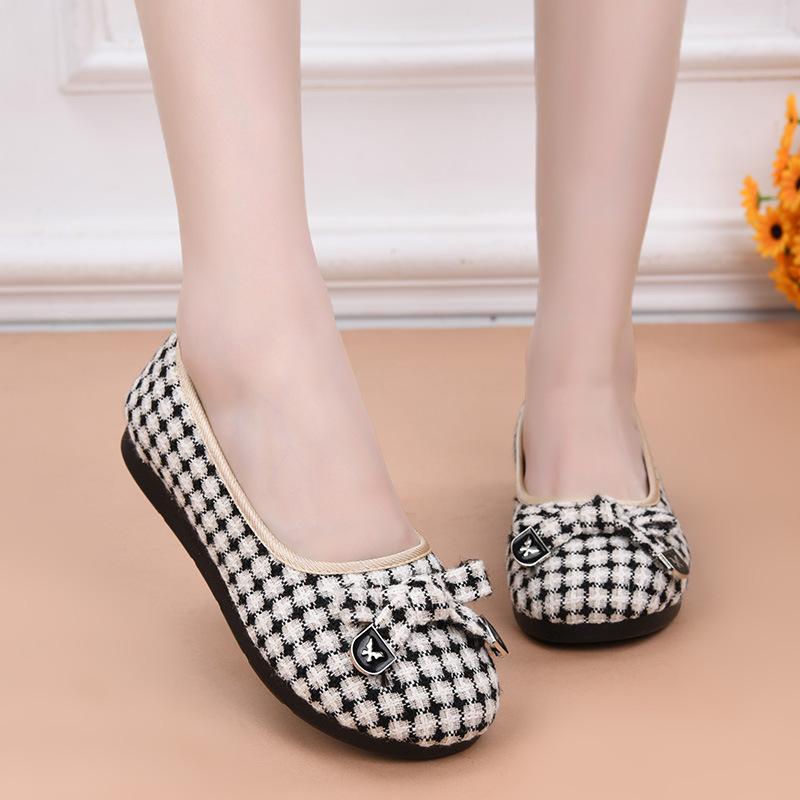 2025 New Canvas Shoes Lightweight Fashionable Women's Shoes Flat Black Work Loafers Autumn High-quality Casual Shoes for Women