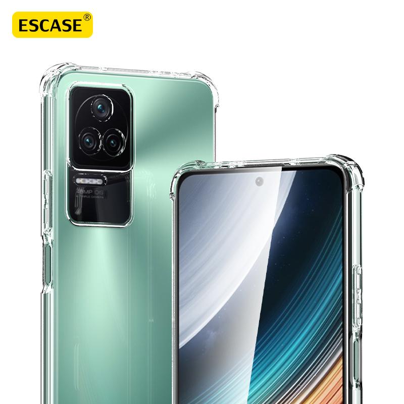 Redmi K40S Phone Case, Xiaomi Redmi K40s Protective Cover, Full Protection Airbag Shockproof Soft, ES-Ip9 Series Upgraded Version, Translucent White