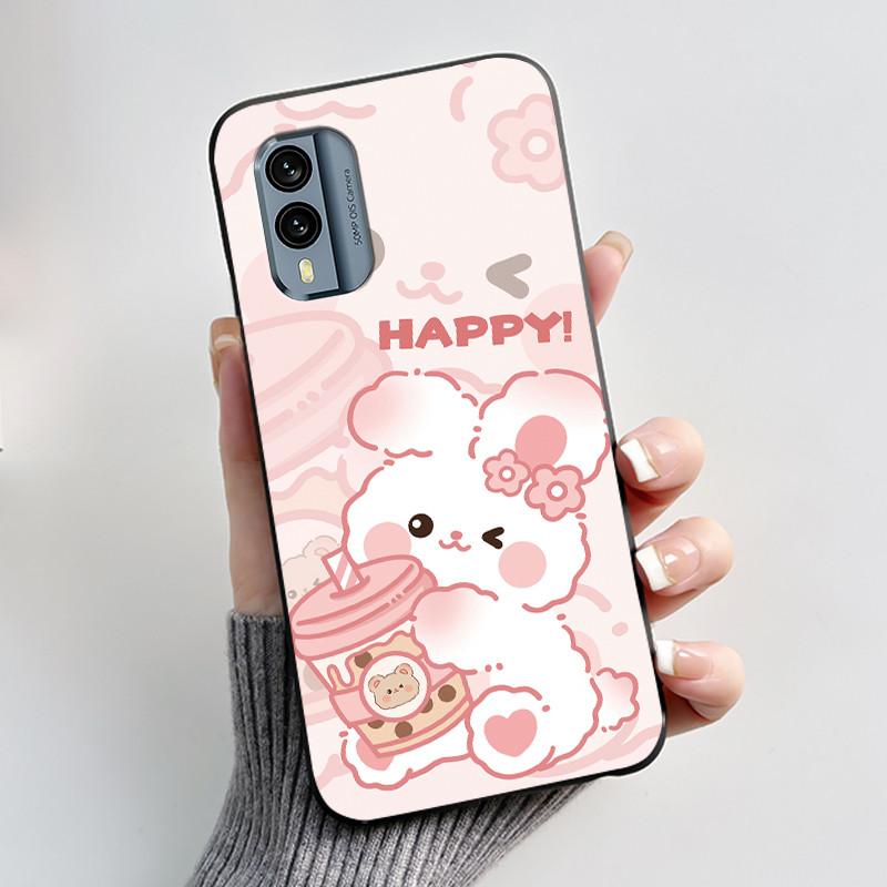 Casing For Nokia X30 5G Anti-scratch Bumper Soft Shell For Nokia XR21 Beautiful Brightly Colored Sunflower Pattern Black Case