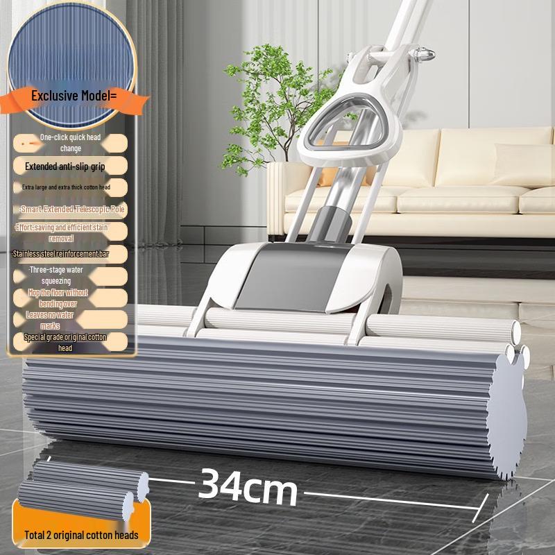 Retractable Sponge Roller Mop