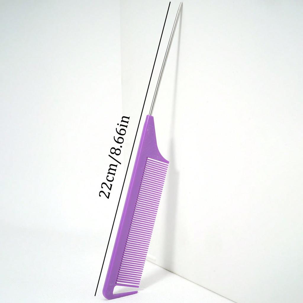 1pc Hair Coloring Tinting Pointed Tail Comb, Hair Brush, Comb, Hair Tools, Hair Products And Accessories For Barber Salon Beauty Travel Essentials