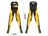 Insulation stripping pliers cable crimper