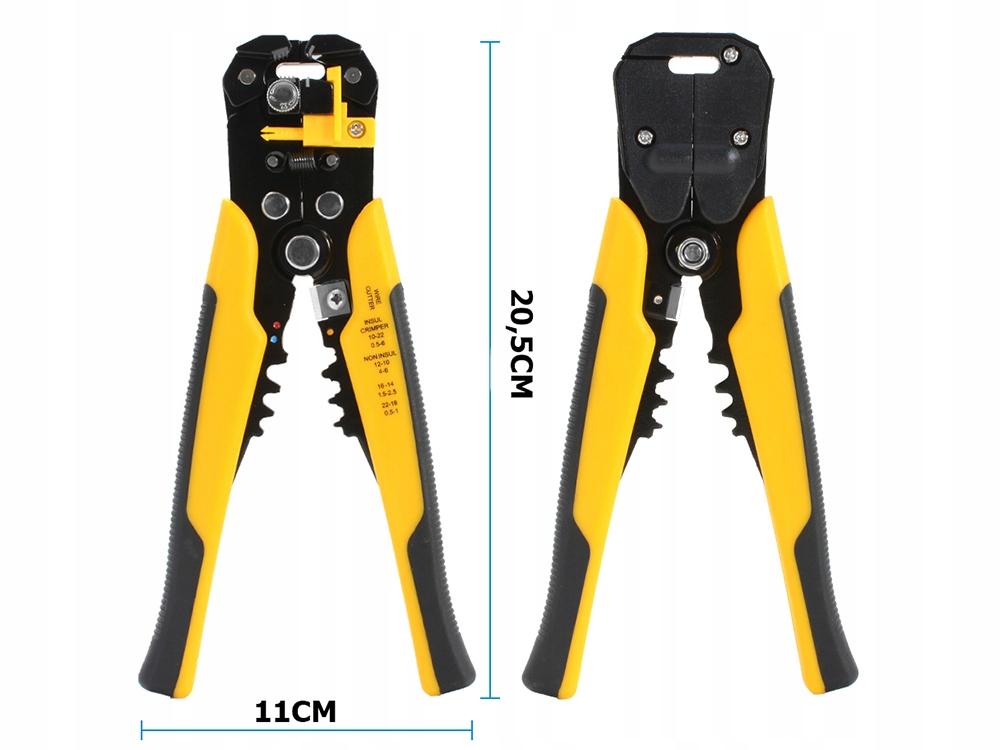 Insulation stripping pliers cable crimper