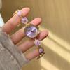 New Fashion Xiaoxiang‑Style Bracelet Watch Korean‑Style Camellia Elegant Light‑Luxury Wrist Watch For Ladies Small Blue Pointer Design