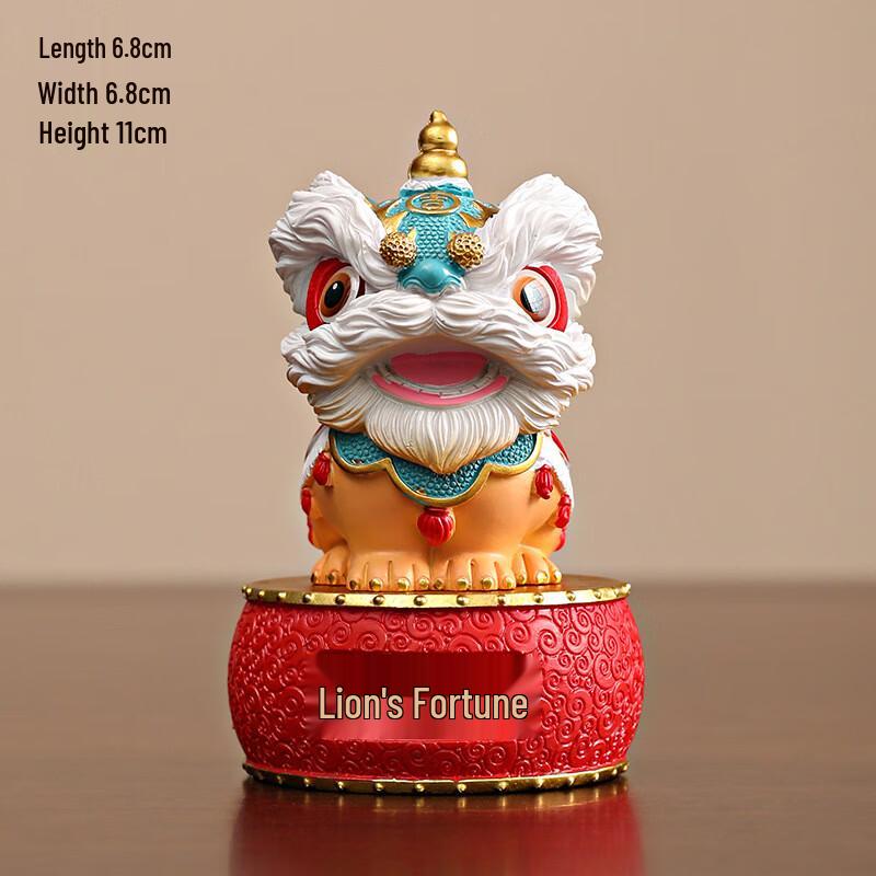 Foshan Lion Dance Art Figurine Set
