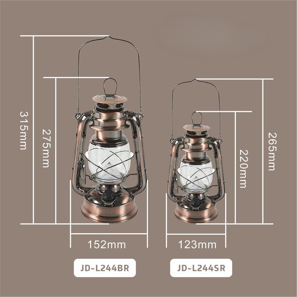 Rechargeable Retro Kerosene Lamp LED Retro Outdoor Camping Lamp Camping Lamp Camp Horse Lantern Portable Lamp