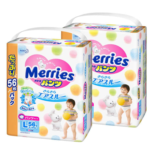 

[Pants L size] Mary s Smooth Air Through (9~14kg) 112 pieces (56 pieces x 2) Case item
