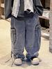 Boys' Heavyweight Denim Pants - 2025 Autumn Korean Style Street Dance