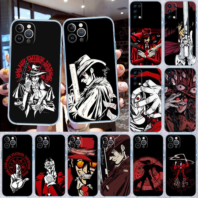 BH27 H-Hellsing Transparent Phone Case for Samsung Galaxy A04 A04S A14 A23 A34 A54 M23 M33 M52 M53