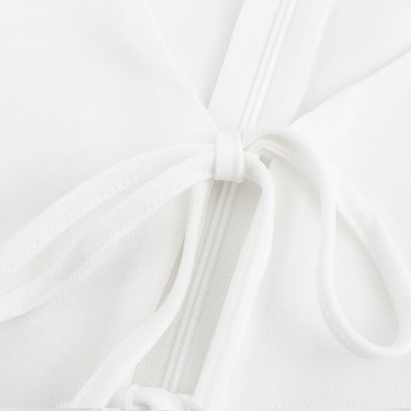 Kaslead New Arrival Women's Clothing Fashion Style Fashion Minimalist with Lining Shoelace Sleeveless Dress