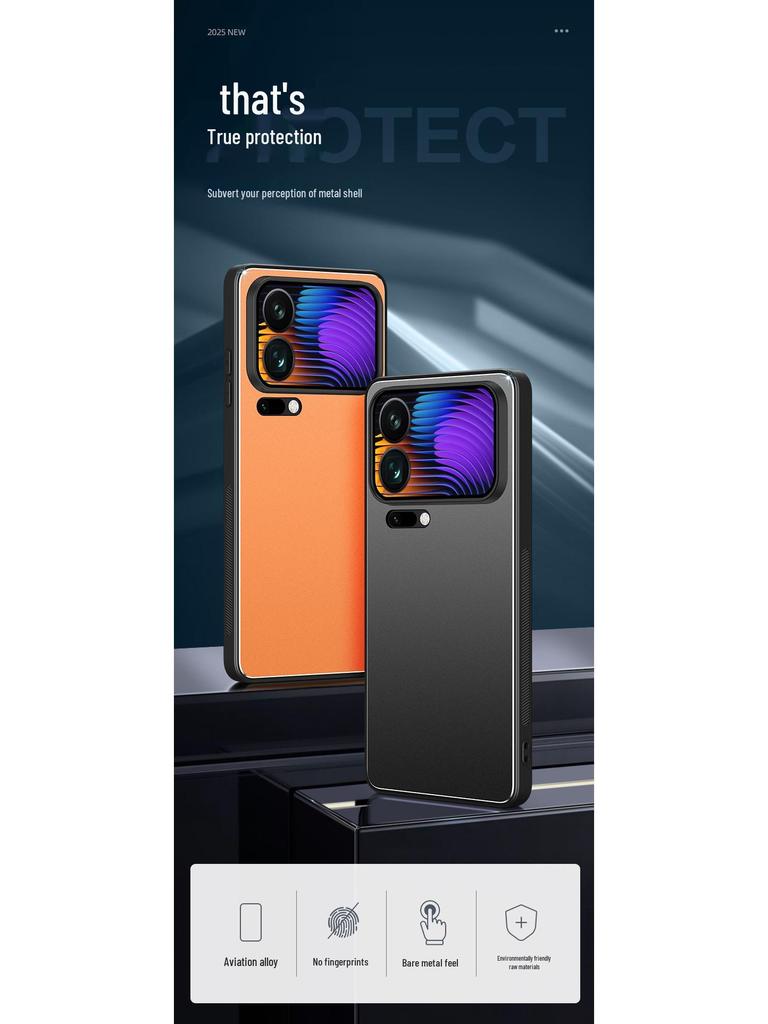 Xiaomi 17 Pro/Pro Max Frosted Stand Protective Case with Full Coverage, Anti-Fall Design for Men