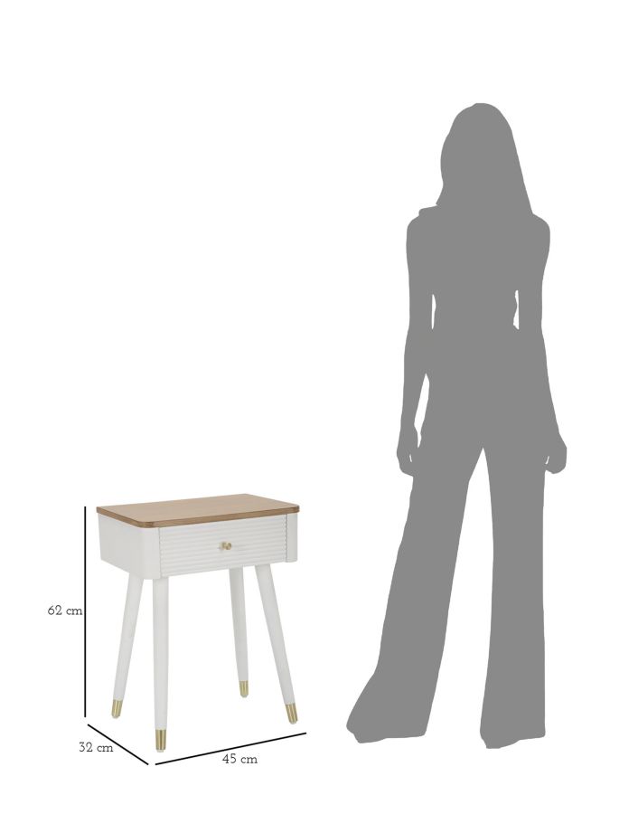 Bed Side Matera Cm 45X32X62