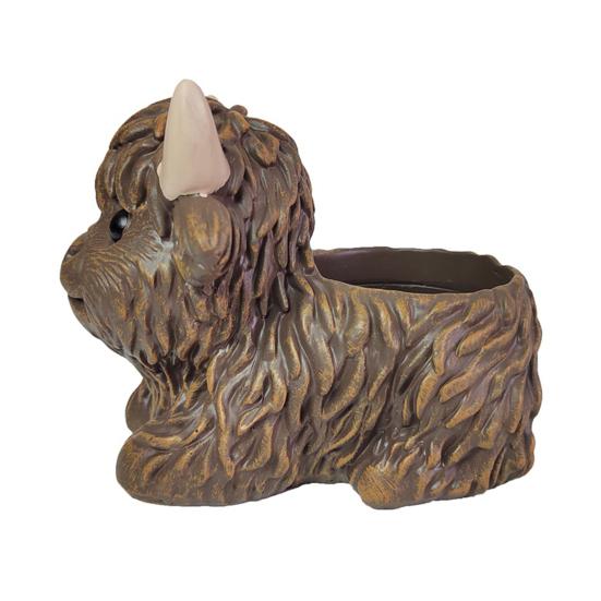 

Кашпо «Хайлендская корова» Yousheng, смола, ручная работа, декоративный горшок для растений, деревенский цветочный горшок для украшения дома, помещения, стола, балкона темно-коричневого