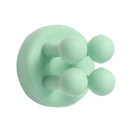 Sticky Hook No Punch with Four-Claw Design Hook Silicone Soft Claw Mold-Free Adhesive Hook for Bathroom And Desktop