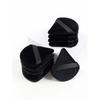 Schwarzer Dreieck Puderquaste Gesichts Make-up Schwamm Weiche Samt Kosmetikquaste Mixer Beauty Foundation Make-up Schwamm Make-up Access