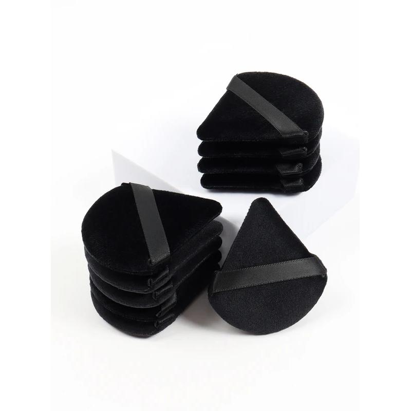 Schwarzer Dreieck Puderquaste Gesichts Make-up Schwamm Weiche Samt Kosmetikquaste Mixer Beauty Foundation Make-up Schwamm Make-up Access
