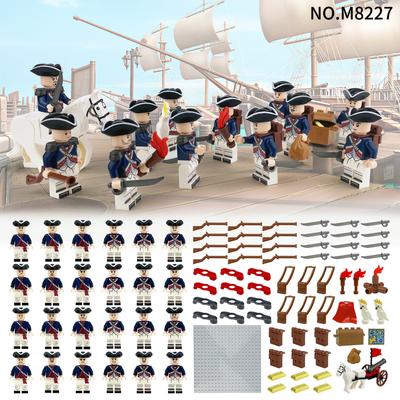 24 Stück M8227 Unabhängigkeitskrieg 24 Figuren Phalanx Kinder Zusammengebaut Kleines Lernspielzeug