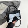 Premium sweet bow bag women's new niche handbag shoulder messenger bag small square bag