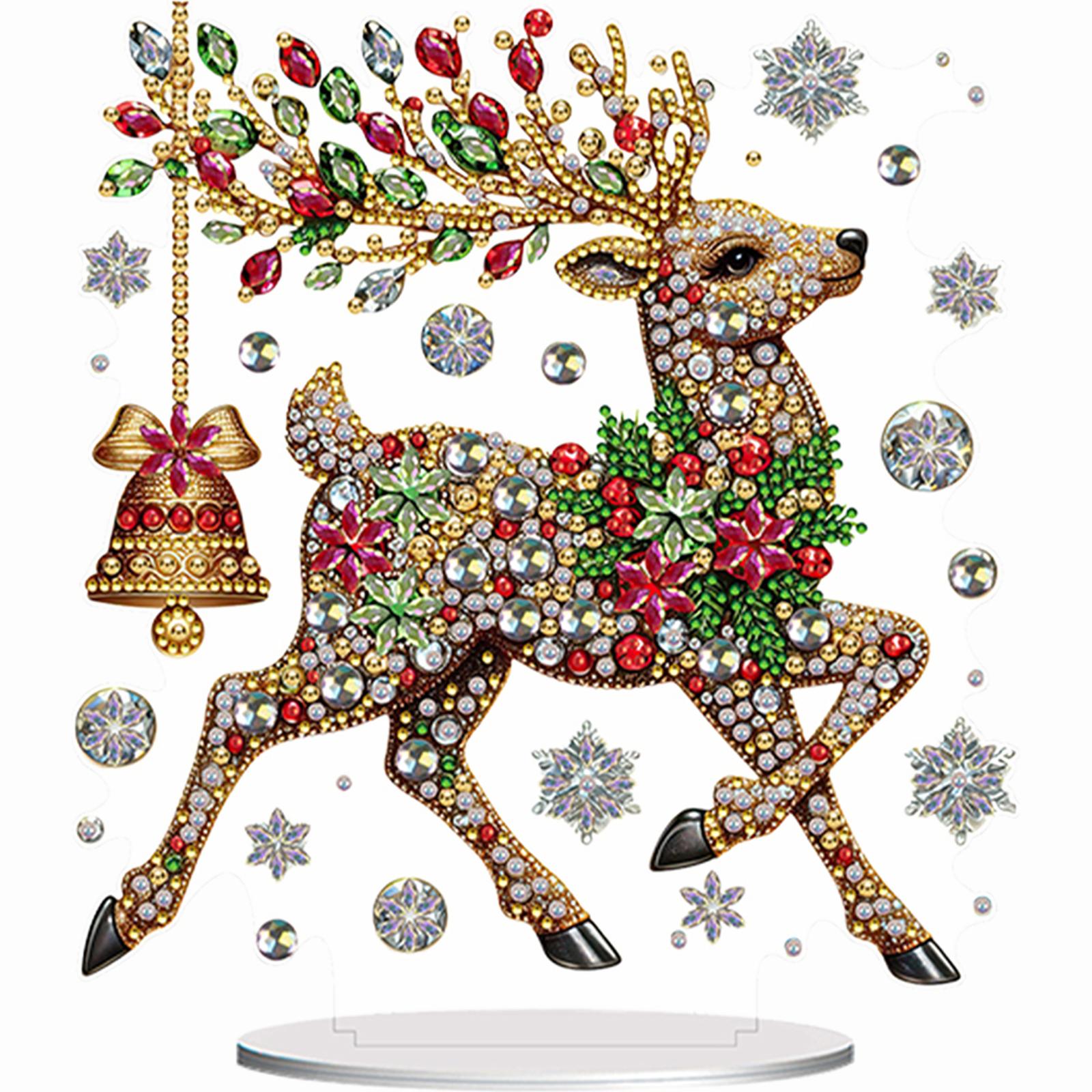 

2D Flat Print Animal DIY Double-Sided Printed Single-Side Drill Diamond Painting Tabletop Ornaments Kit Desktop Diamond Art Kits