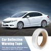 ACROPIX Universal 2.5cm x 10m White Car Reflective Sticker Reflective Tape Safety Warning Reflective Protector - 1 Pack