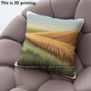 Farmscape Wheat Field Throw Pillow Covers Pattern Cushion Cover Suitable For Sofa Bedroom Car Pillow Cover