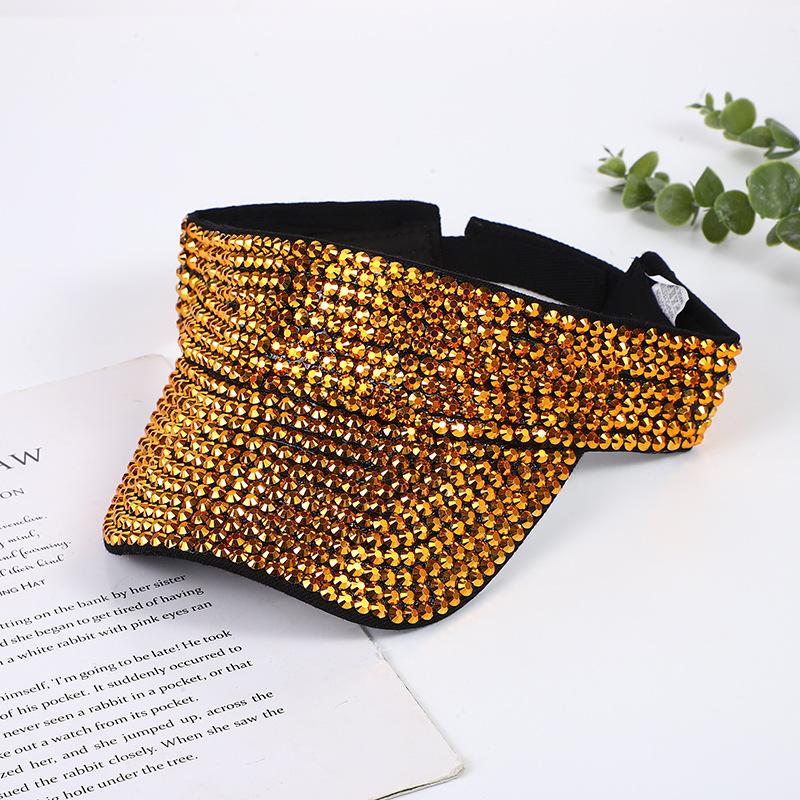 Hollow Out Baseball Cap Set with Diamond Baseball Cap for Men and Women Fedora Colored Diamond Summer Travel Party Hat