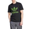 Adidas Originals Trefoil Logo Print Casual Round Neck Short Sleeve T-Shirt Men Tops Black IC5973