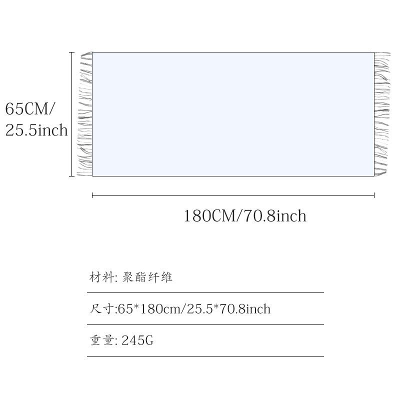 2025 autumn and winter new plaid scarf women's versatile medium and long shawl women's outer imitation cashmere fringed scarf