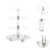Acrylic Cupcake Stand Clear Holder Serving Tray Decorative Platter for Party