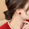 Modischer Stil Erdbeerförmige Ohrstecker Schmuck Party Geschenk