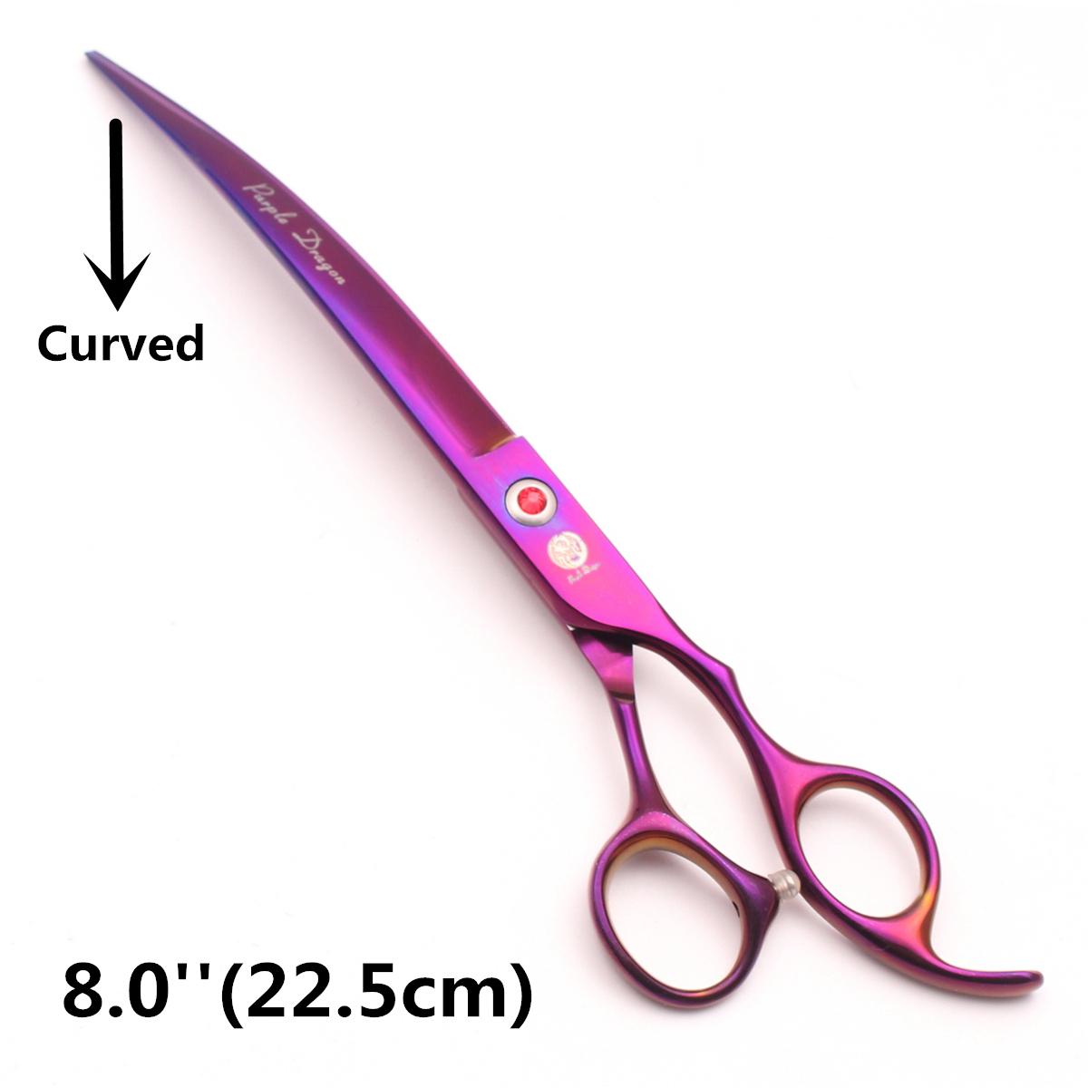 

7.0 8.0 ножницы для ухода за домашними животными филировочные ножницы профессиональные изогнутые ножницы для кошек и собак расческа для стрижки волос Z3005