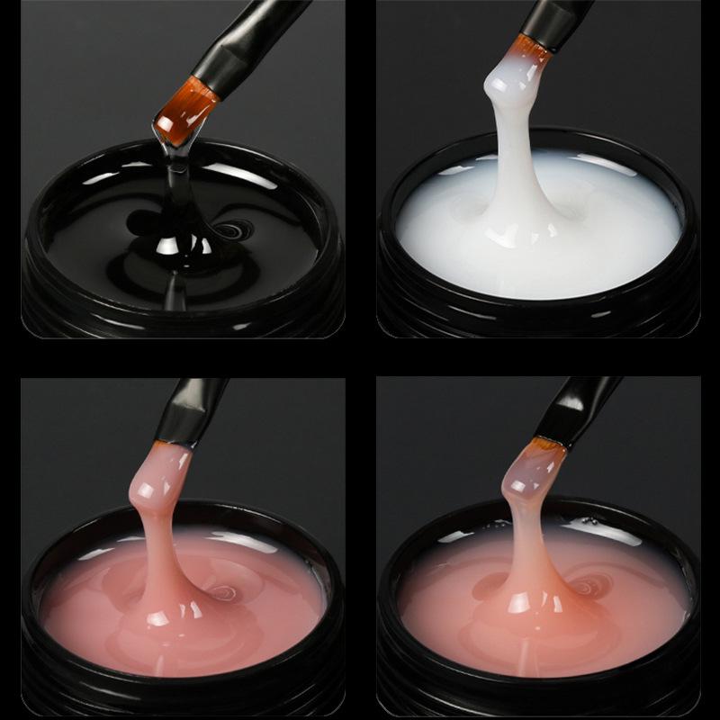 High Transparency Nail Extension Gel - Super Tough, Quick Application, Nail Salon Special, Phototherapy Formula