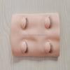 Removable Silicone Eyelids Eyelash Practice Mannequin with DD Curl for Reusable Eyelash Extension Training