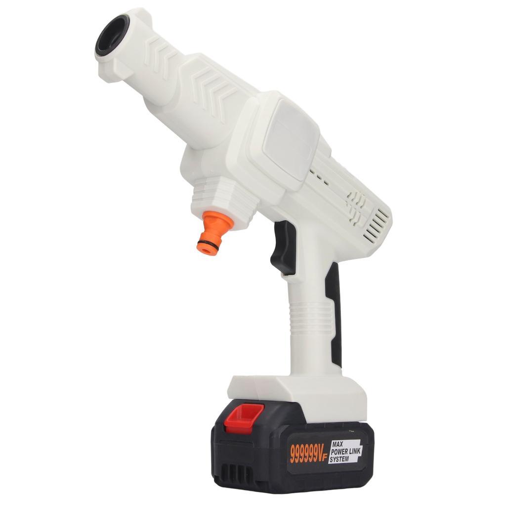 White Cordless Lithium Battery Car Washer High Pressure Cleaning Water Gun for BL1815 BL1520 BL1830 BL1840 US Plug