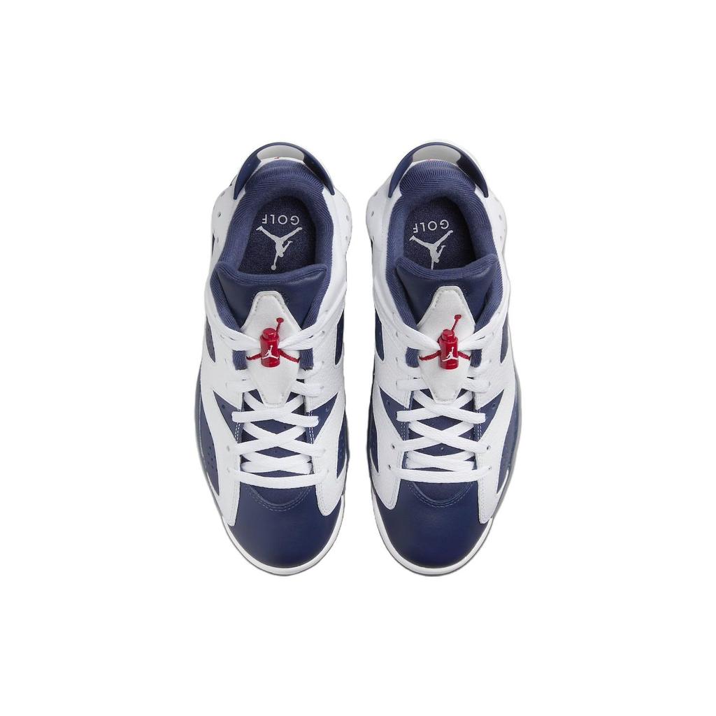 Air Jordan 6 Retro Low Golf Olympic Men Sneakers Blue White Midnight-Navy DV1376-101