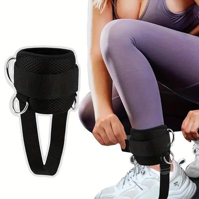 1-2Pcs Ankle Strap Bodybuilding Leg Train Holder Gym Anklet Pulley Ankle Straps Gym Ankle Strap Gym Pulley Wristband Hjh05