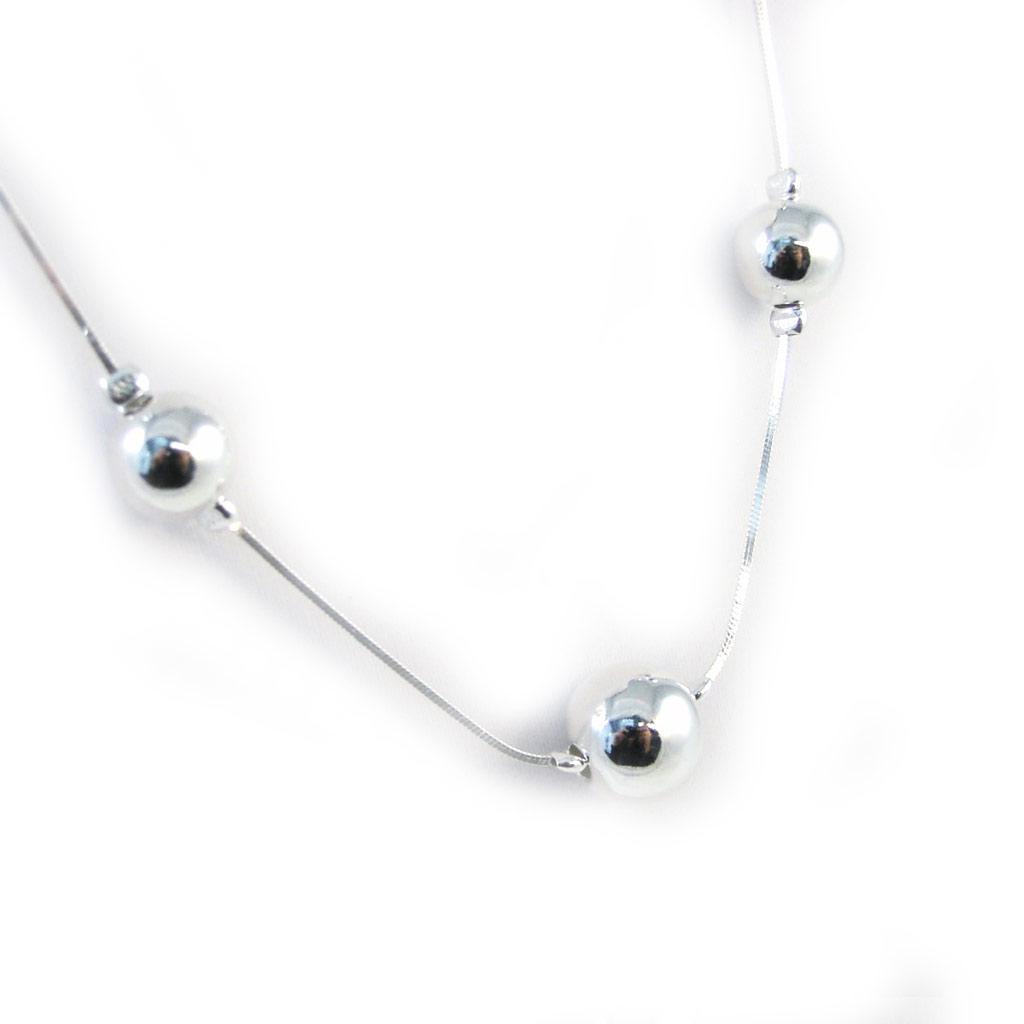Les Trésors De Lily [G1765] - Silver Necklace 'Choreography'