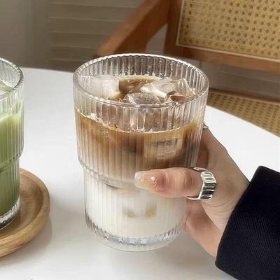 Zhaoran Vertical Striped Glass Cup