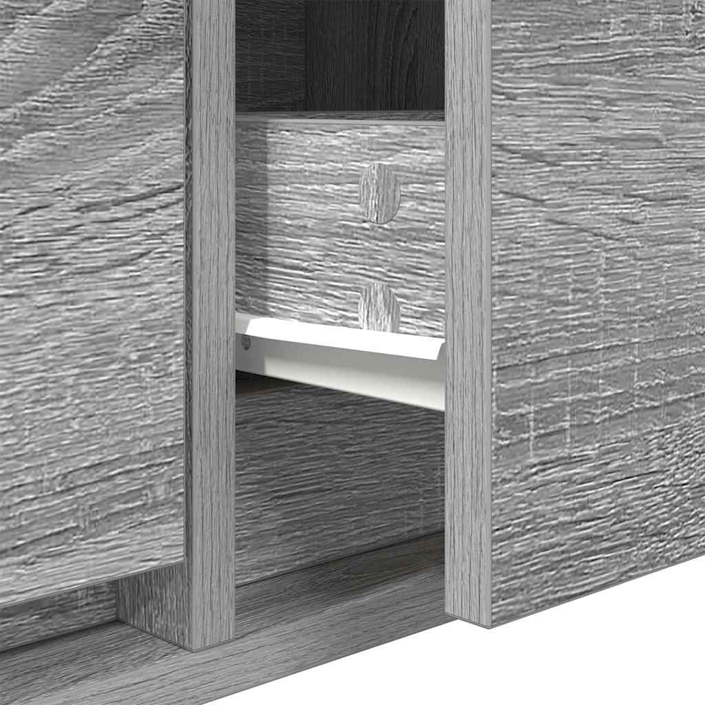 TV Cabinets 2 pcs Grey Sonoma 60 x 31 x 25.5 cm Particleboard