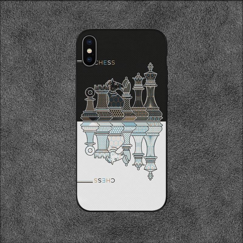 Pouzdro na telefon Chess Board Pieces pro iPhone 11 12 Mini 13 14 Pro XS Max X 8 7 6s Plus SE XR Shell